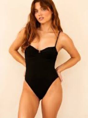 NWT Dippin Daisy's Saltwater One Piece - Size XL Black